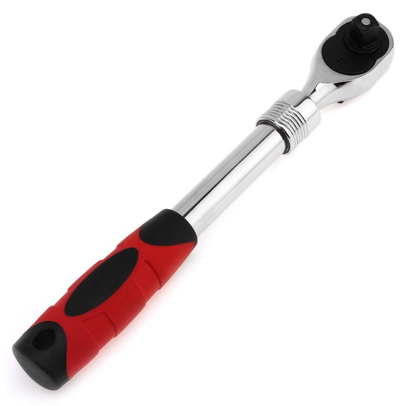 ChgImposs 1/2-Inch Drive Standard Ratchet Wrench, 72-Tooth Extendable Telescopic Socket Spanner Wrench Hand Tools - Image 5